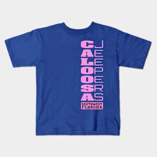 Pink Vertical Logo Kids T-Shirt